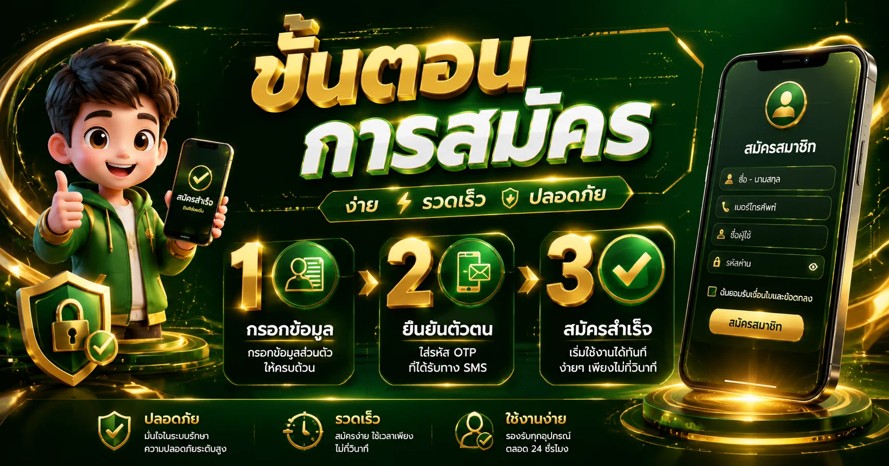 ขั้นตอนสมัครสมาชิก MN168 ผ่านมือถือ